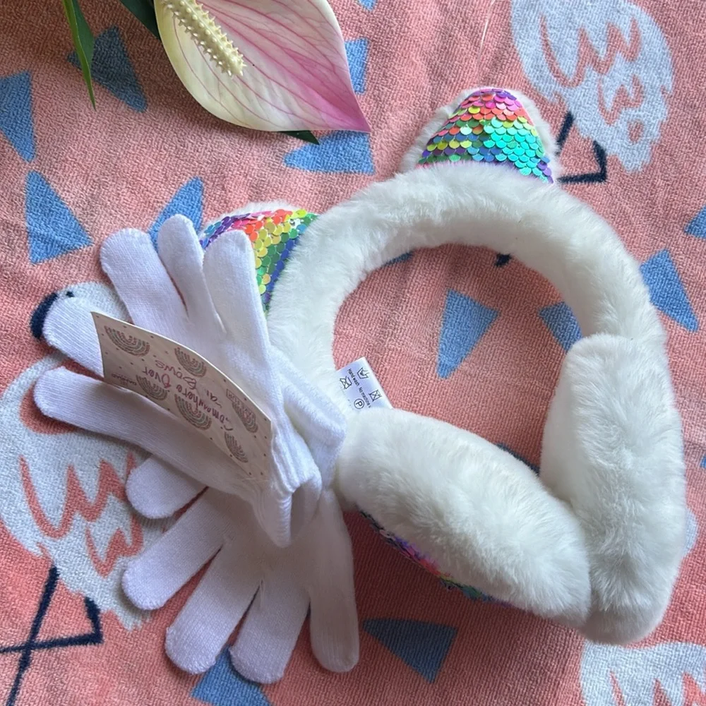 DANBAR GLOBAL 2PCS SET EARMUFFS-GLOVES ONE SIZE